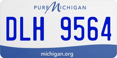 MI license plate DLH9564