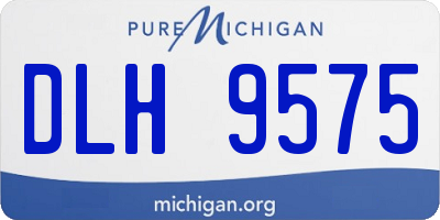 MI license plate DLH9575
