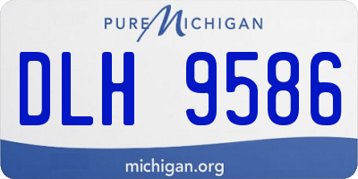 MI license plate DLH9586