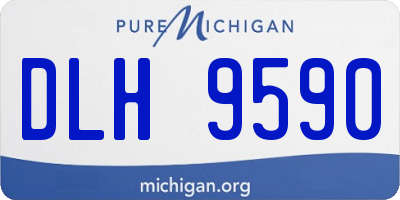 MI license plate DLH9590