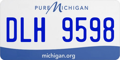 MI license plate DLH9598