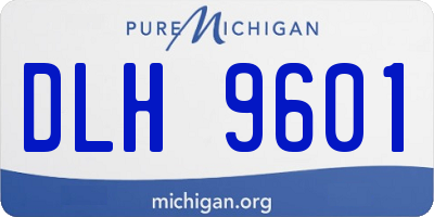 MI license plate DLH9601