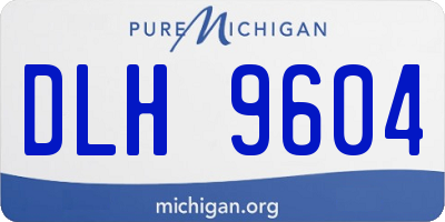 MI license plate DLH9604