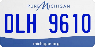MI license plate DLH9610