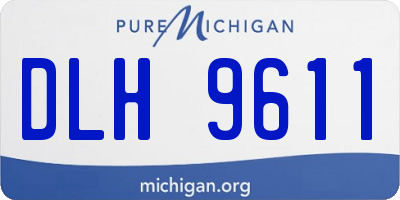 MI license plate DLH9611