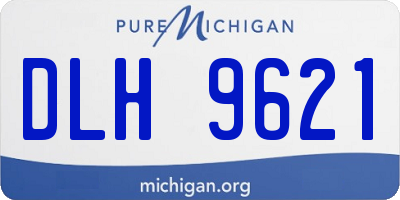 MI license plate DLH9621