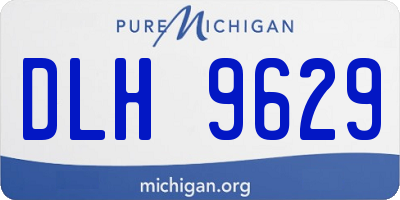 MI license plate DLH9629
