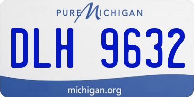 MI license plate DLH9632