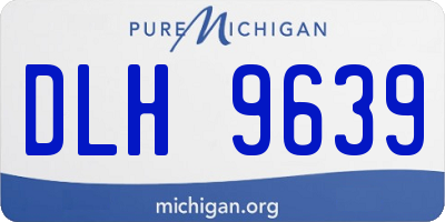 MI license plate DLH9639