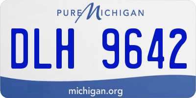 MI license plate DLH9642