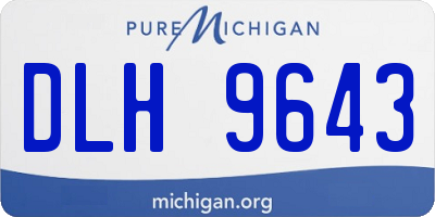 MI license plate DLH9643