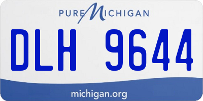 MI license plate DLH9644