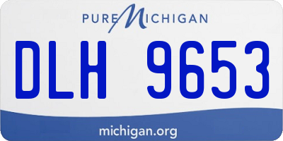 MI license plate DLH9653