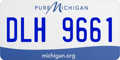 MI license plate DLH9661