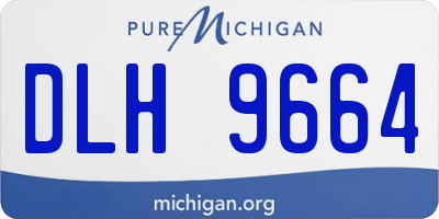 MI license plate DLH9664