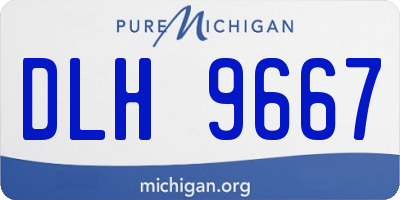 MI license plate DLH9667
