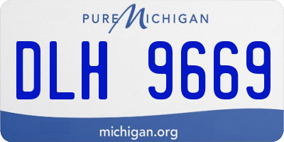 MI license plate DLH9669