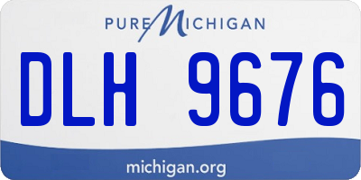 MI license plate DLH9676