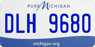 MI license plate DLH9680