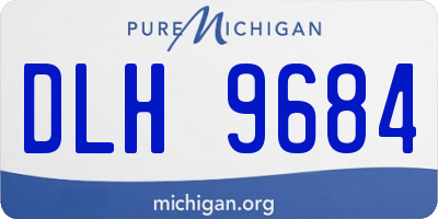 MI license plate DLH9684