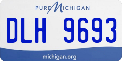 MI license plate DLH9693