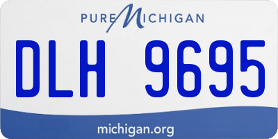 MI license plate DLH9695