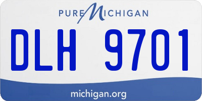 MI license plate DLH9701