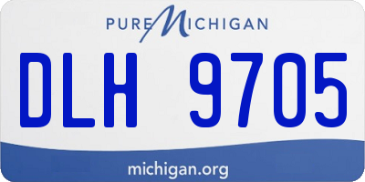 MI license plate DLH9705