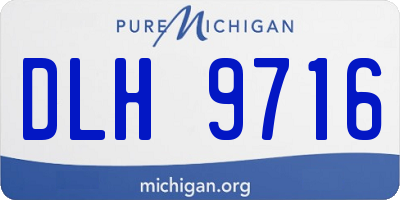 MI license plate DLH9716