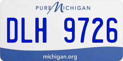 MI license plate DLH9726