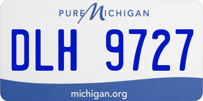 MI license plate DLH9727