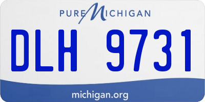 MI license plate DLH9731