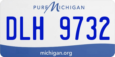 MI license plate DLH9732