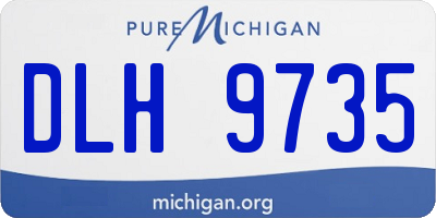 MI license plate DLH9735