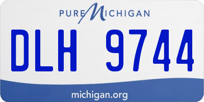 MI license plate DLH9744