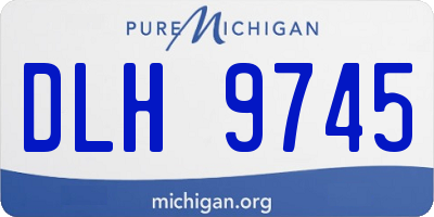 MI license plate DLH9745