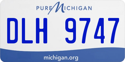 MI license plate DLH9747