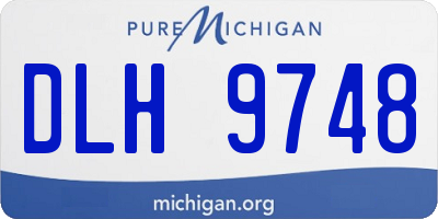 MI license plate DLH9748