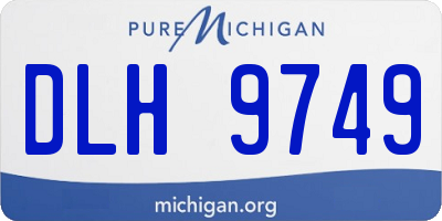 MI license plate DLH9749