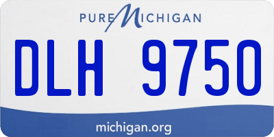 MI license plate DLH9750