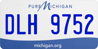 MI license plate DLH9752
