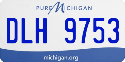 MI license plate DLH9753