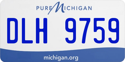 MI license plate DLH9759