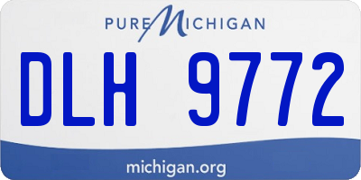 MI license plate DLH9772