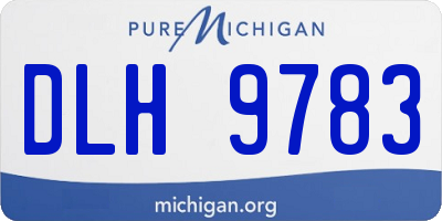 MI license plate DLH9783