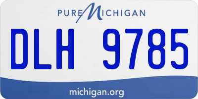 MI license plate DLH9785