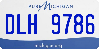 MI license plate DLH9786