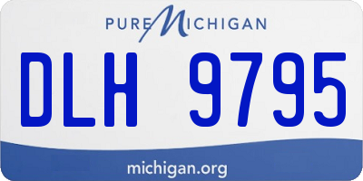 MI license plate DLH9795
