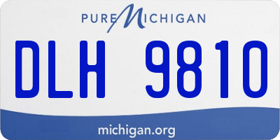 MI license plate DLH9810