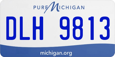 MI license plate DLH9813